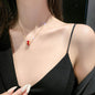Fading titanium steel waist pendant necklace lbcase
