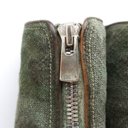 Guidi Zip-Front Ankle Boots 3006FZ Army Green Camouflage Print Canvas Size 40