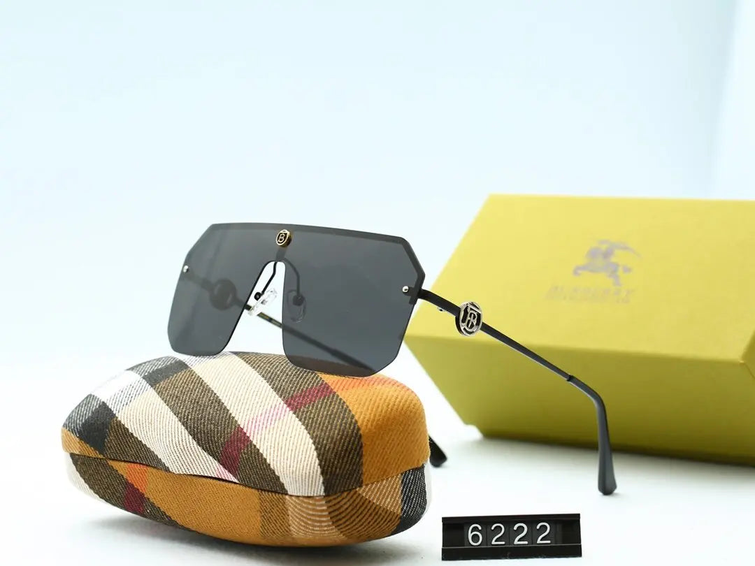 6 COLORS Half Frame THIN METAL FRAME SUNGLASSES lbcase