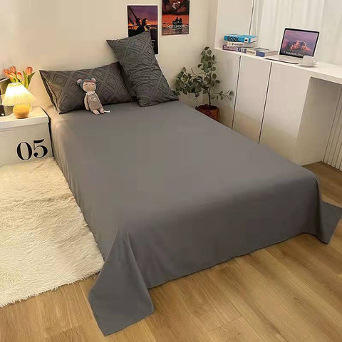 Simple solid color cut flower cotton four-piece quilt cover  new product