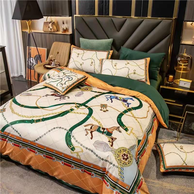 Luxury Coral fleece milk fleece four-piece bedding lbcase