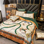 Luxury Coral fleece milk fleece four-piece bedding lbcase