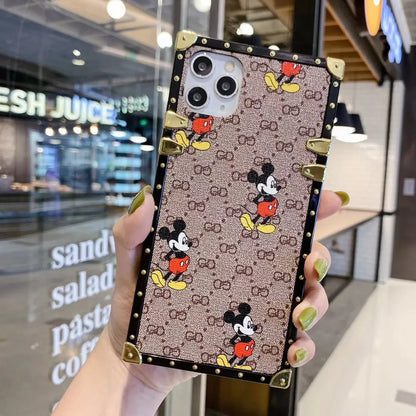 Fashion Mickey square phone case for iPhone lbcase