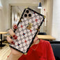 Luxurious leather square phone case for samsung lbcase