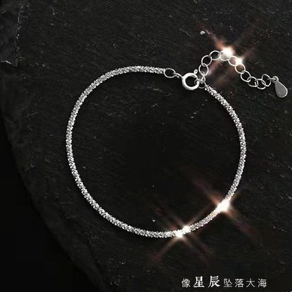 Four Leaf Clover Sterling Silver Heart Bracelet lbcase