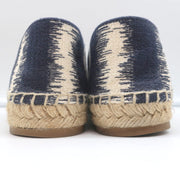 Christian Dior Granville D-Stripes Logo Embroidered Espadrilles Navy Size 37