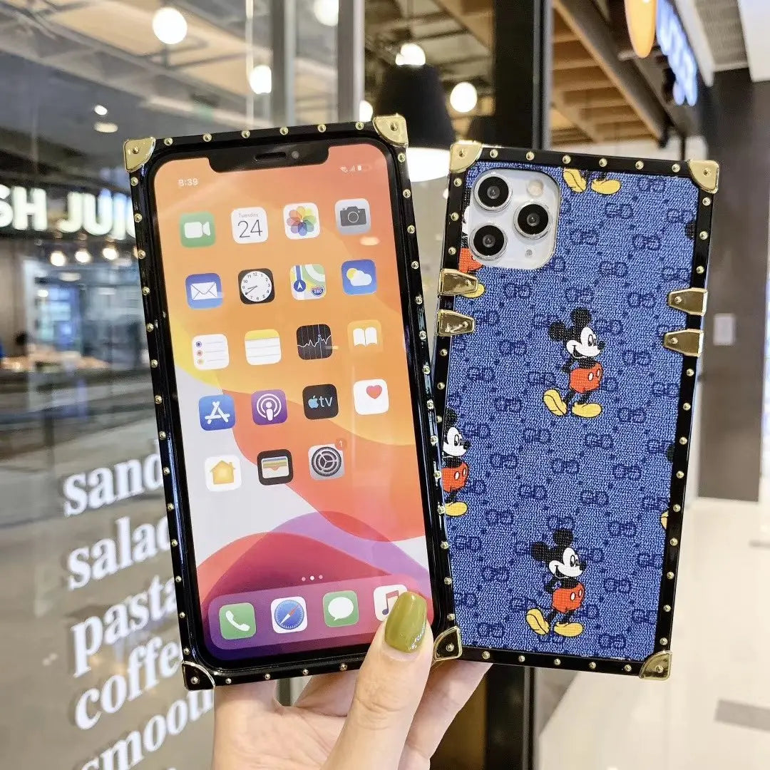 Fashion Mickey square phone case for iPhone lbcase