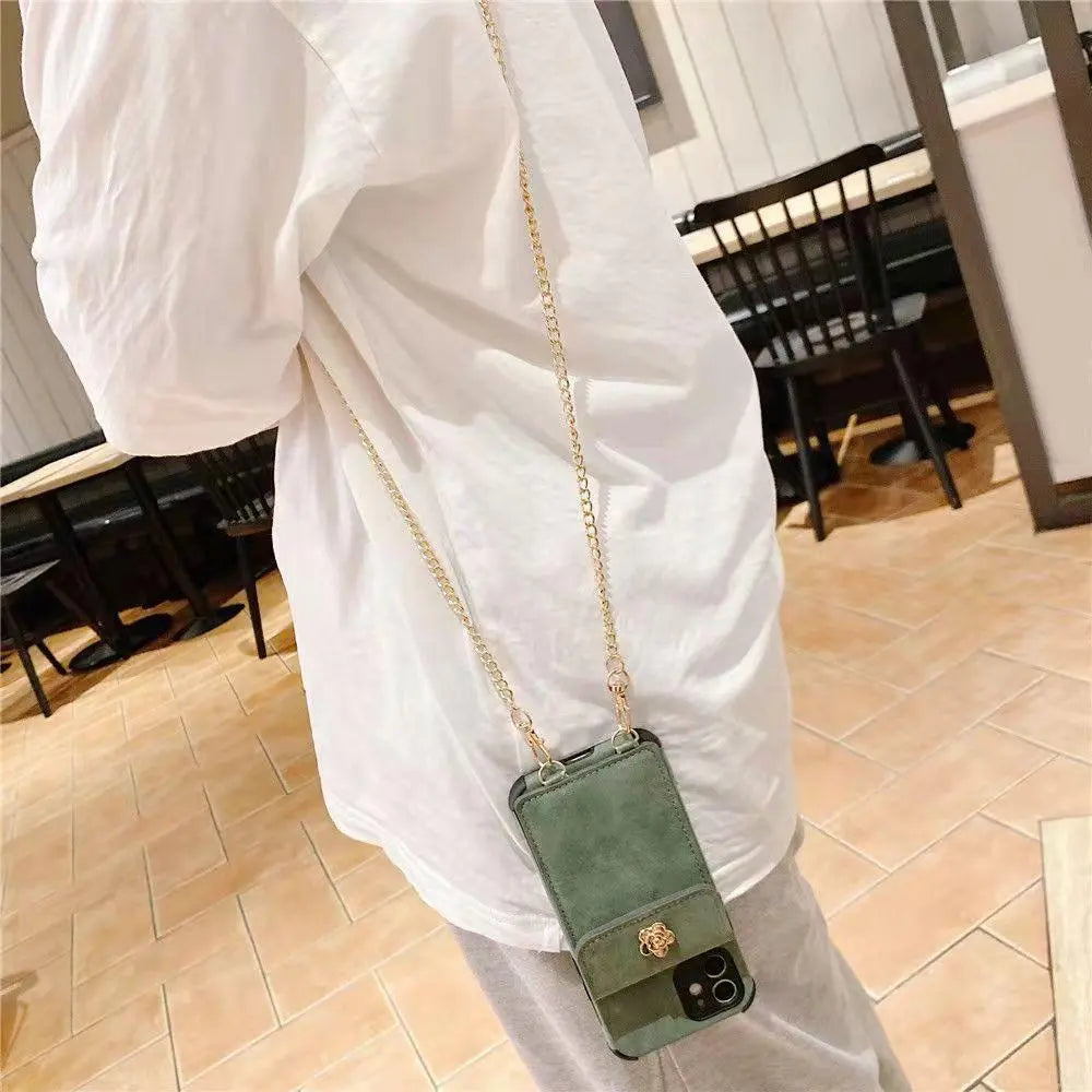 Crossbody Card package chain phone case for iphone lbcase