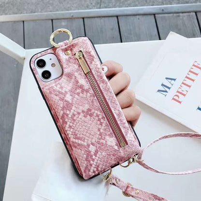 Snake Pattern Wallet Phone Case lbcase
