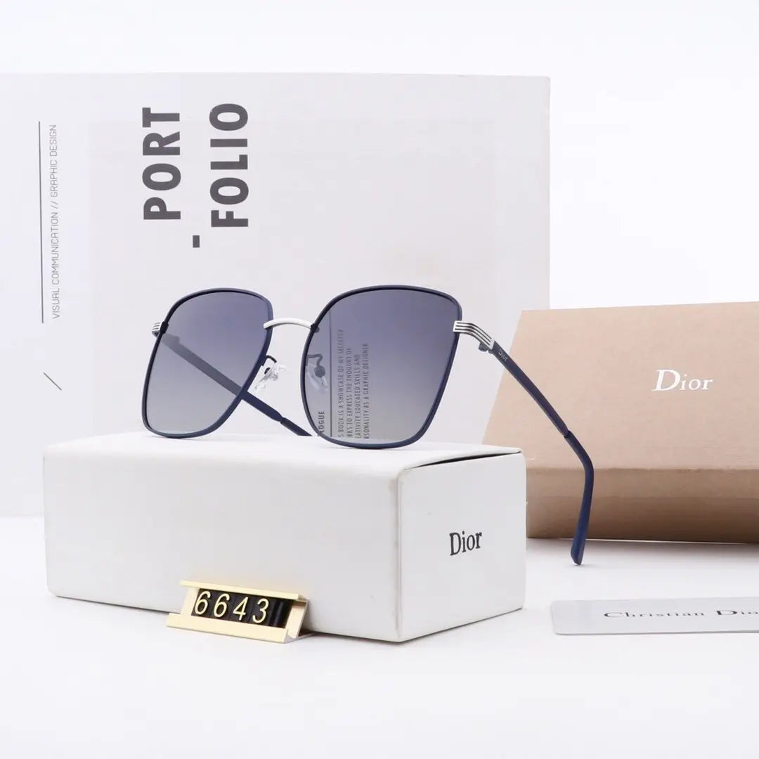5 COLORS CLASSICAL THIN FRAME POLARIZED SUNGLASSES lbcase