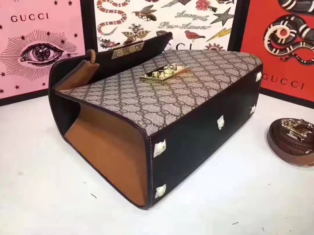 Padlock Small GG Top Handle Bag lbcase