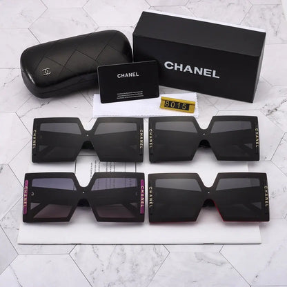 4 COLORS LARGE SIZE SQUARE SUNGLASSES FOR FEMALE lbcase
