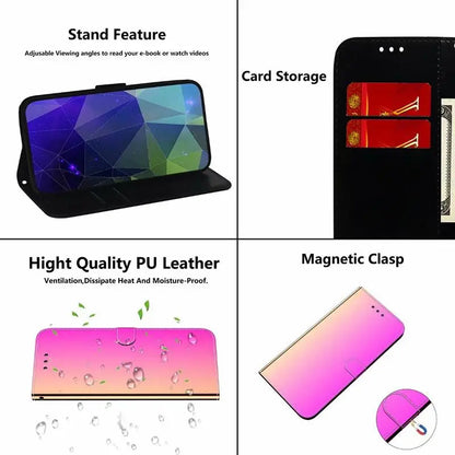 Mirror leather phone case lbcase