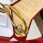 18K Women's Set Bracelet Ring Necklace Three-piece Set lbcase