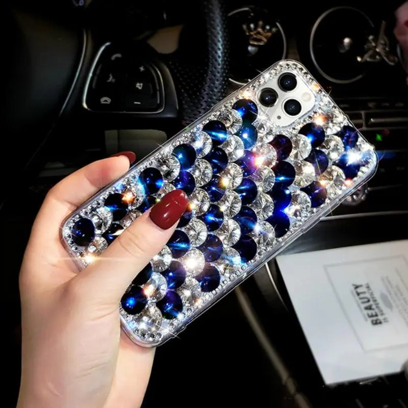Shiny rhinestone phone case for iphone lbcase