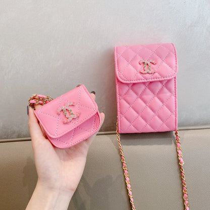 Fashion Phone bag and airpods case set lbcase