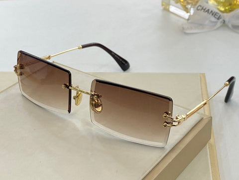 6 COLORS CONJOINED LENS RIMLESS SUNGLASSES