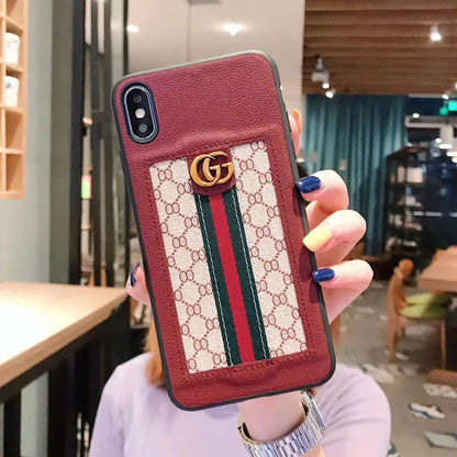 Stitching leather phone case lbcase