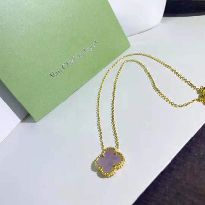 Four Leaf Clover Gold Necklace lbcase