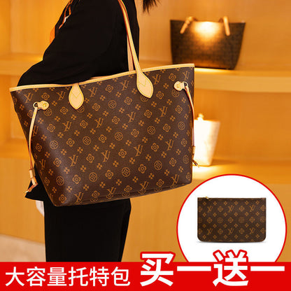 2022 new women's bag large capacity leather handbag lbcase