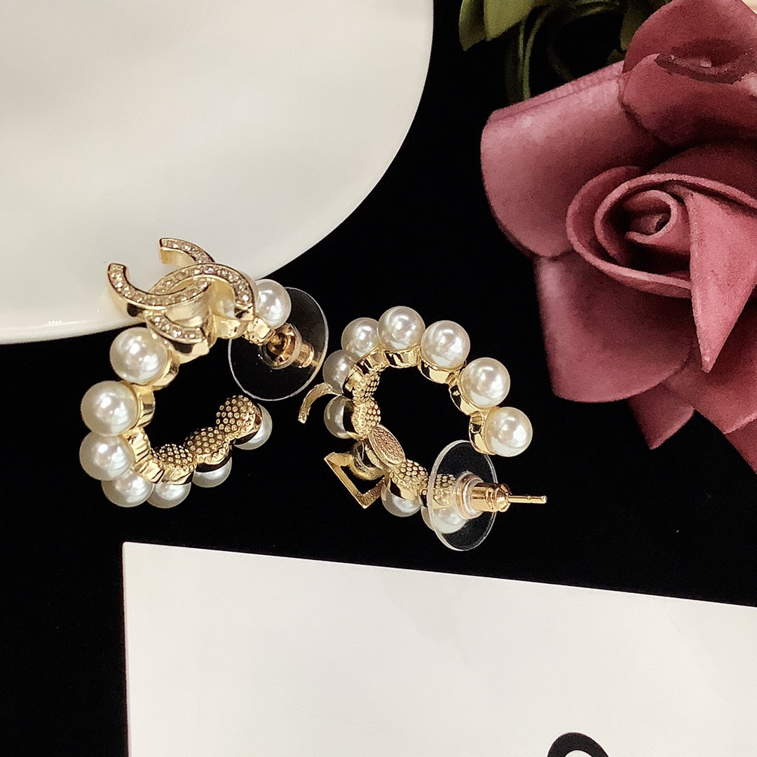 Pearl earrings