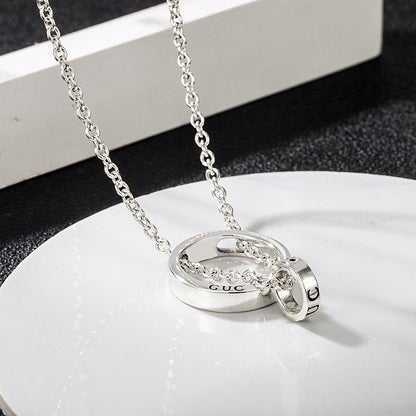 Necklace silvery tone