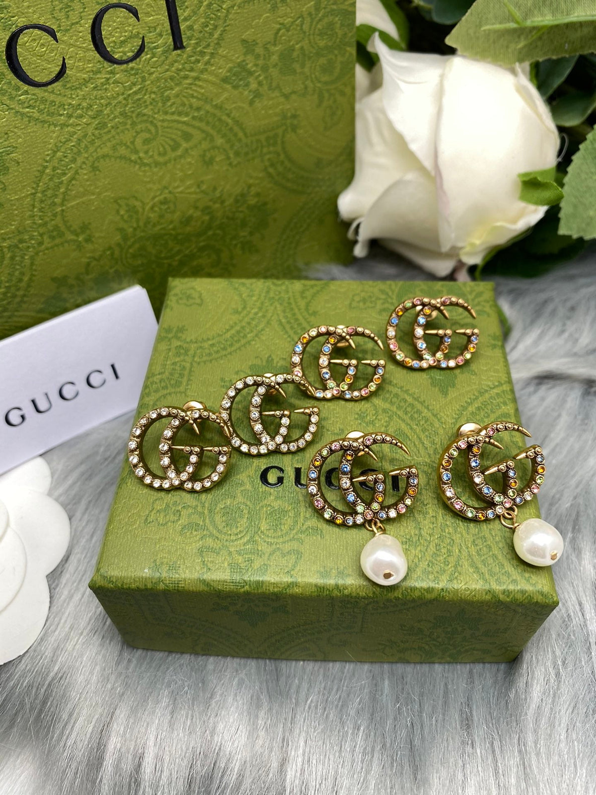 Pearl earrings