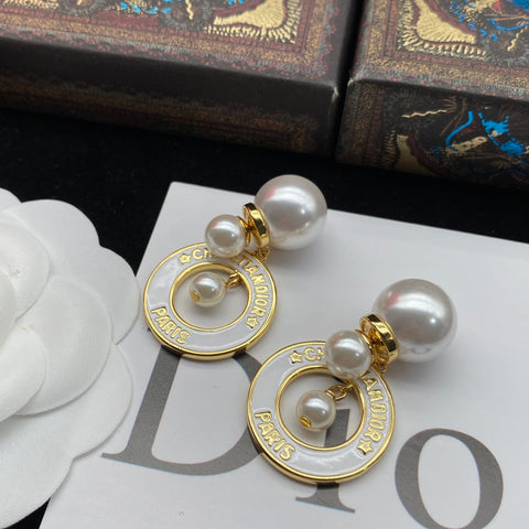 pearl delicate earrings