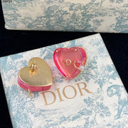 Pink Heart Earrings