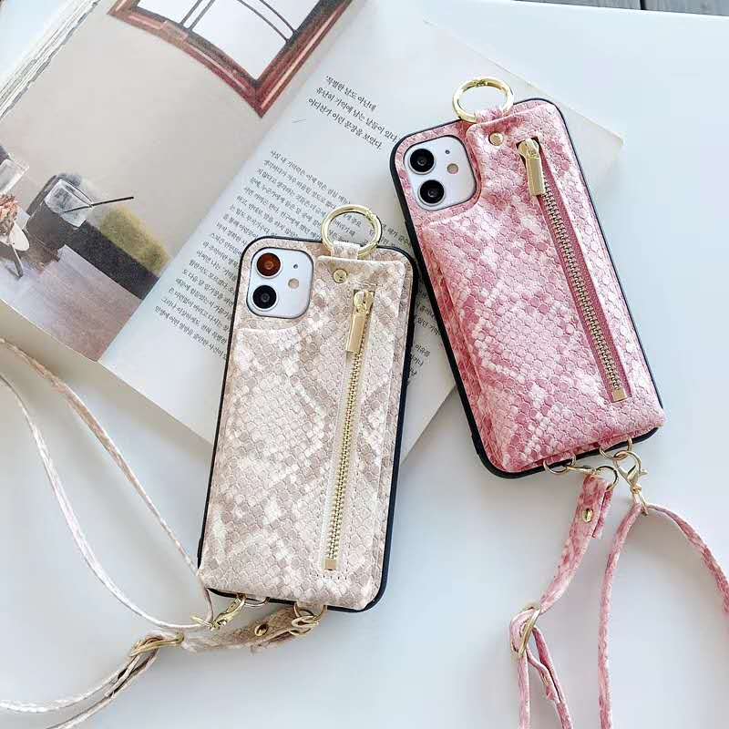 Snake Pattern Wallet Phone Case lbcase