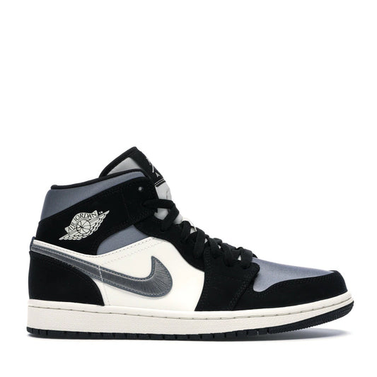NIKE AIR JORDAN1 MID SE SATIN GREY TOE (NEW) -