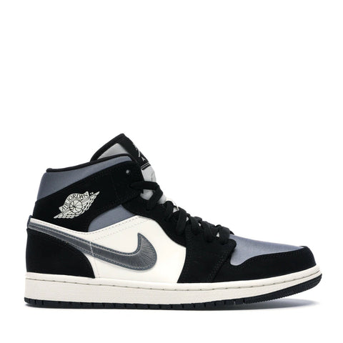 NIKE AIR JORDAN1 MID SE SATIN GREY TOE (NEW) -