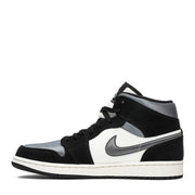 NIKE AIR JORDAN1 MID SE SATIN GREY TOE (NEW) -