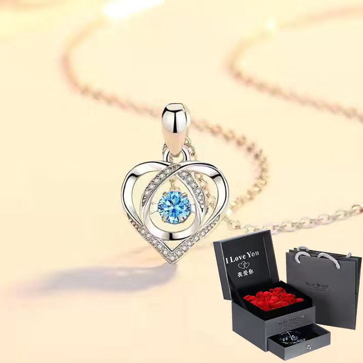 95 sterling silver necklace pendant for women's love lbcase