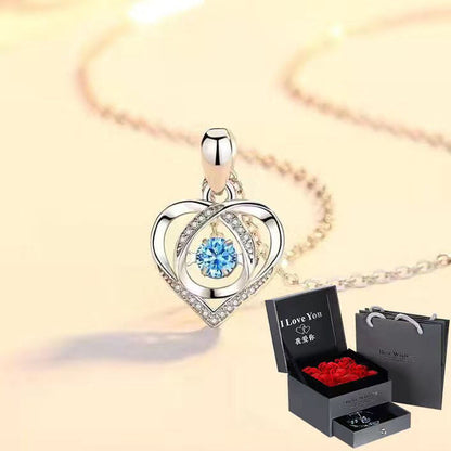 95 sterling silver necklace pendant for women's love lbcase