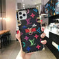 Leather stitching lanyard phone case for samsung lbcase