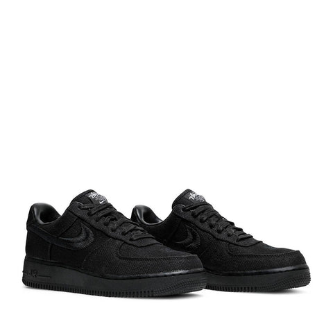 NIKE X STUSSY AIR FORCE 1 LOW BLACK (NEW) -