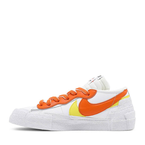 NIKE X SACAI LOW BLAZER WHITE MAGMA ORANGE (NEW) -