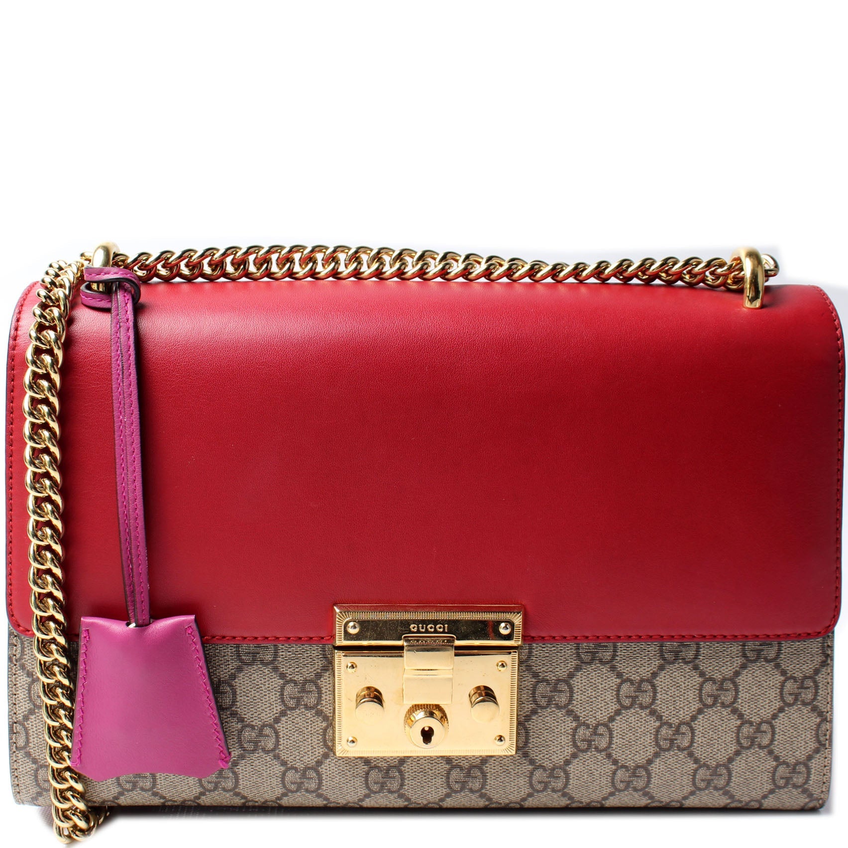 409486 Padlock GG Supreme Shoulder Medium lbcase