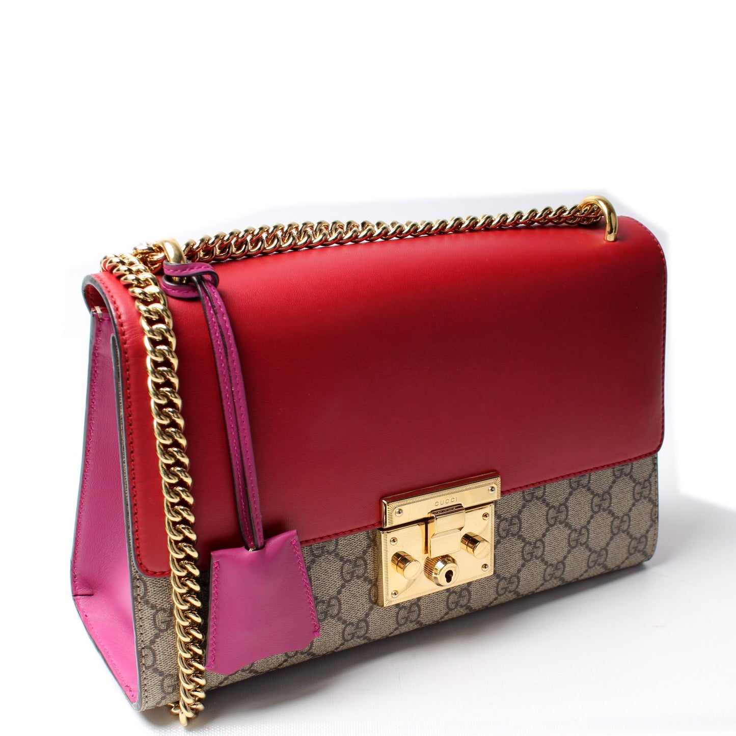 409486 Padlock GG Supreme Shoulder Medium lbcase