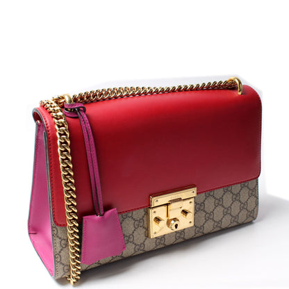 409486 Padlock GG Supreme Shoulder Medium lbcase