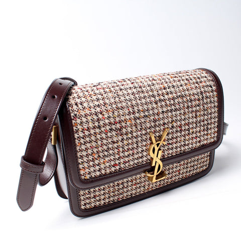 634305 Solferino Satchel Medium Tweed