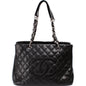 Grand Shopping Tote Caviar