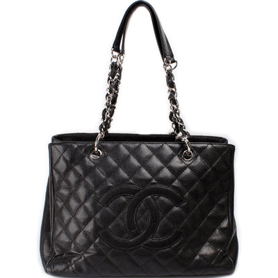 Grand Shopping Tote Caviar