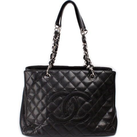 Grand Shopping Tote Caviar