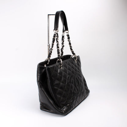 Grand Shopping Tote Caviar