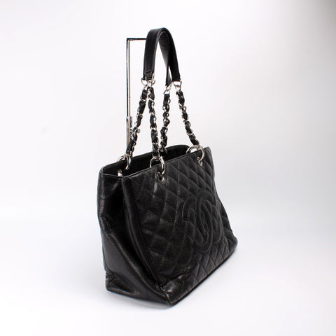 Grand Shopping Tote Caviar