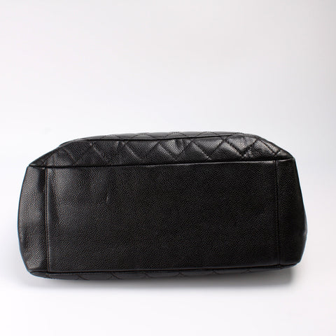 Grand Shopping Tote Caviar