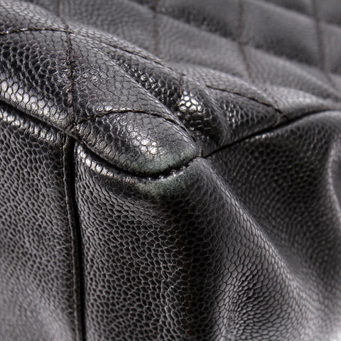 Grand Shopping Tote Caviar