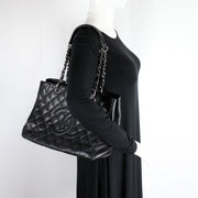 Grand Shopping Tote Caviar